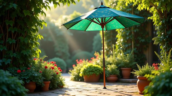 Adoptez le parasol Hespéride pour un jardin ombragé et stylé