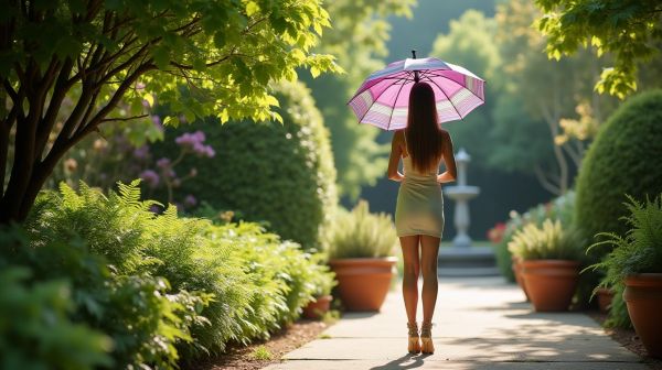 Adoptez le parasol Hespéride pour un jardin ombragé et stylé